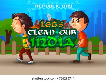 clean india images stock photos vectors shutterstock https www shutterstock com image vector happy republic day india celebration on 786295744