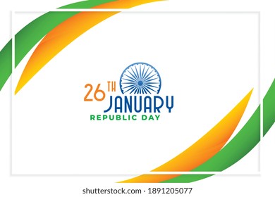 happy republic day of india elegant design