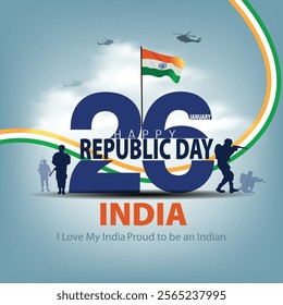 happy republic day India greetings. abstract vector illustration design.