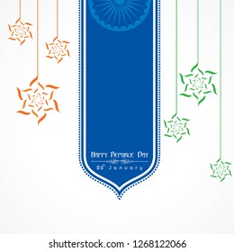 Happy Republic Day of india illustration vector, poster design stock vector