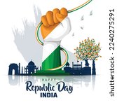 happy Republic day india.26th January background. vector illustration design