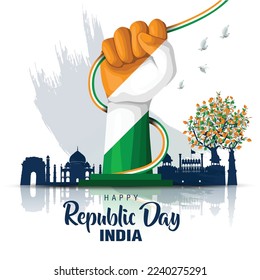 happy Republic day india.26th January background. vector illustration design