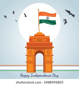 Happy republic day poster design with background