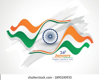 Illustration Indian Republic Day26th January Vector Stock Vector ...