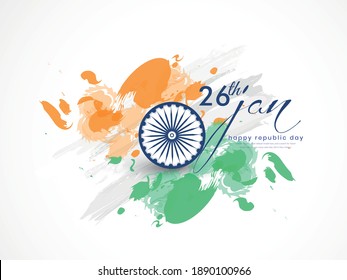 Happy Republic Day, Vector Illustration Of Republic Day India, Banner Design Of 26 January