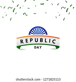 Happy Republic Day Vector Template Design Illustration