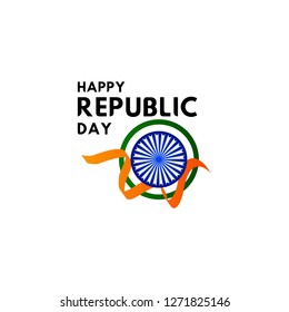 Happy Republic Day Vector Template Design Illustration