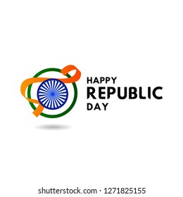 Happy Republic Day Vector Template Design Illustration