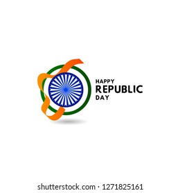 Happy Republic Day Vector Template Design Illustration