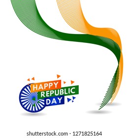 Happy Republic Day Vector Template Design Illustration