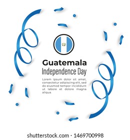 Happy Republic of Guatemala Independence Day Vector Design Template Illustration 