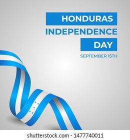 Happy Republic of Honduras Independence Day Vector Design Template Illustration