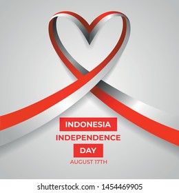 Happy Republic of Indonesia Independence Day Vector Design Template Illustration