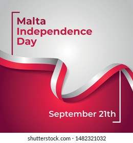 Happy Republic of Malta Independence Day Vector Design Template Illustration