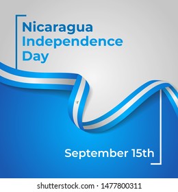 Happy Republic of Nicaragua Independence Day Vector Design Template Illustration