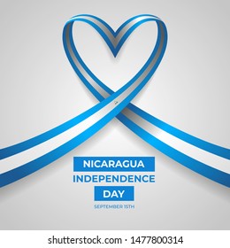 Happy Republic of Nicaragua Independence Day Vector Design Template Illustration