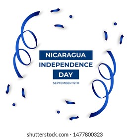 Happy Republic of Nicaragua Independence Day Vector Design Template Illustration