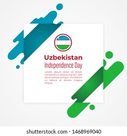 Happy Republic of Uzbekistan Independence Day Vector Design Template Illustration