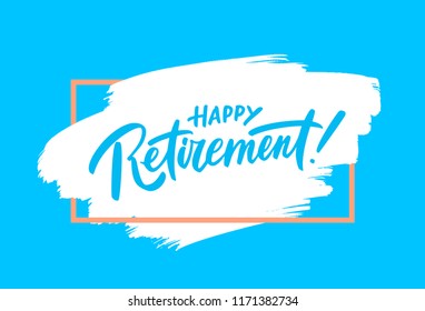 Happy Retirement Banner Stock Vector (Royalty Free) 1171382734 ...