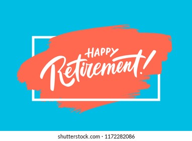 Happy Retirement banner.