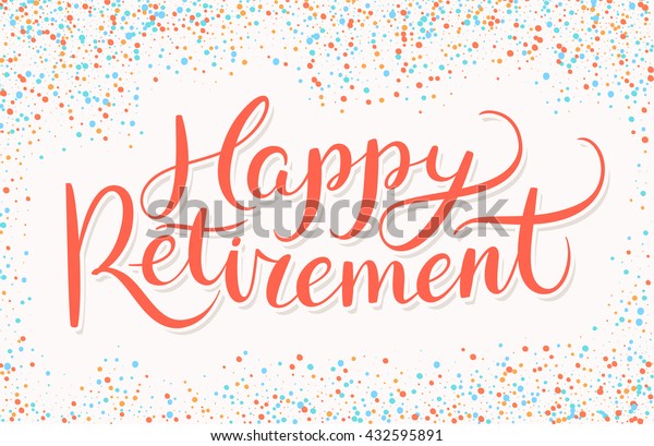 Happy Retirement Banner Stock Vector (Royalty Free) 432595891