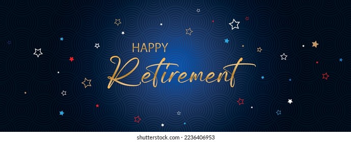 happy retirement card  on white background	