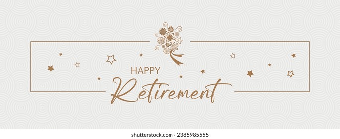 happy retirement card  on white background	