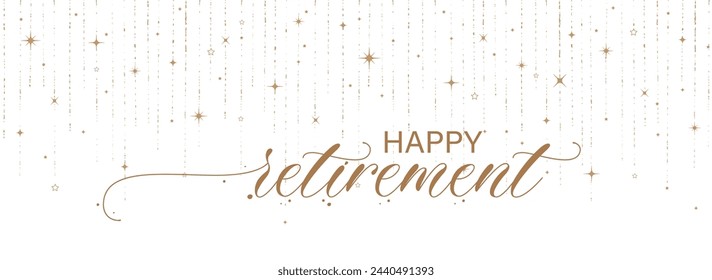 happy retirement card  on white background	 svg