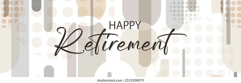 happy retirement card  on white background	