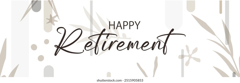 happy retirement card  on white background	