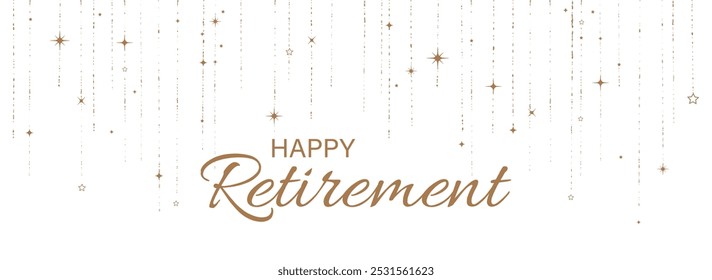 happy retirement card on white background	