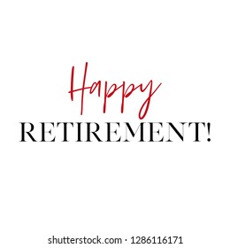 Happy Retirement Party Banner And Invitation Vector Design. Wish Card For Pension.