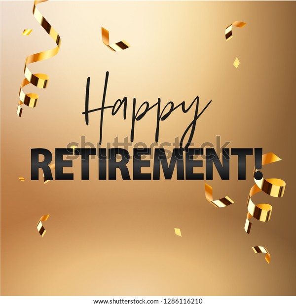 Happy Retirement Party Banner Invitation Vector Stock Vector (Royalty ...