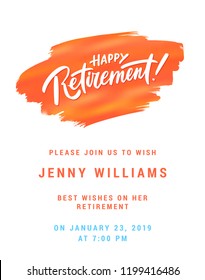 Happy Retirement. Party Invitation.