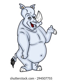 Happy Rhino Presenting