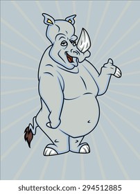 Happy Rhinoceros