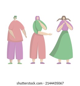  Happy rich business people celebrating income growth and financial success. Partners with stack of money. Colored flat vector illustration of successful investors isolated on white background