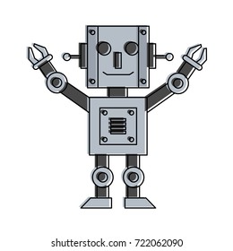 happy robot icon image 