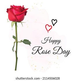  Happy rose day, Vector illustration design.