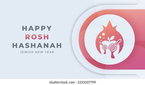 Happy Rosh Hashanah Day Celebration Vector Design Illustration. Template for Background, Poster, Banner, Advertising, Greeting Card or Print Design Element