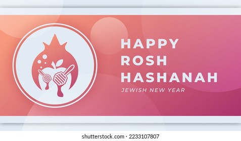 Happy Rosh Hashanah Day Celebration Vector Design Illustration. Template for Background, Poster, Banner, Advertising, Greeting Card or Print Design Element