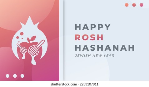 Happy Rosh Hashanah Day Celebration Vector Design Illustration. Template for Background, Poster, Banner, Advertising, Greeting Card or Print Design Element