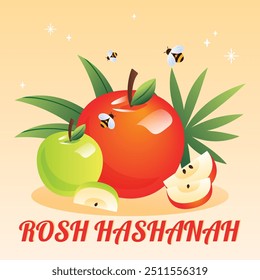 FELIZ ROSH HASHANAH DIA ILUSTRAÇÃO