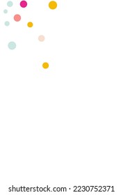 Happy Round Carnaval Vector White Background. Carnival Confetti Texture. Festival Dot Backdrop. Falling Shine Invitation Wallpaper.