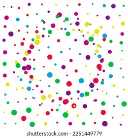 Felices Antecedentes blancos del vector festivo. Efecto Confetti Backdrop. Cartel de la lluvia por la independencia. Invitación al Festival del Vino Arcoiris.