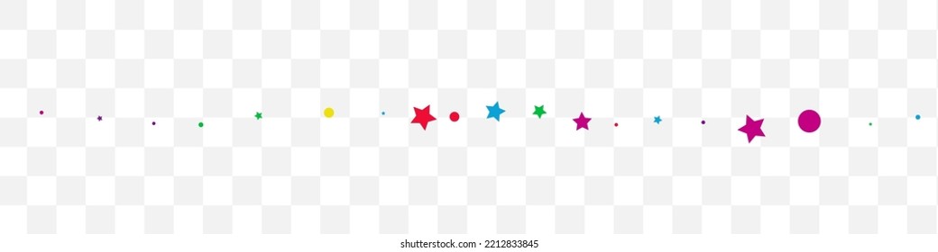 Happy Round Independence Vector Transparent Panoramic Background. Flying Polka Postcard. Carnaval Dust Texture. Falling Splash Decoration Banner.