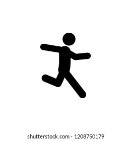 happy, run icon. Element of walking and running people icon for mobile concept and web apps. Detailed happy, run icon can be used for web and mobile