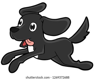 Happy Running Dog
