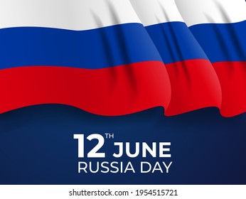 Happy russia day holiday background. Vector Illustration EPS10

