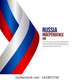 Happy Russia Independence Day Celebration Vector Template Design Illustration